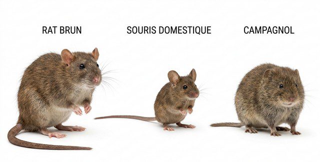 Rat, souris domestique, campagnol