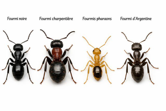 Les différentes espèces de fourmis