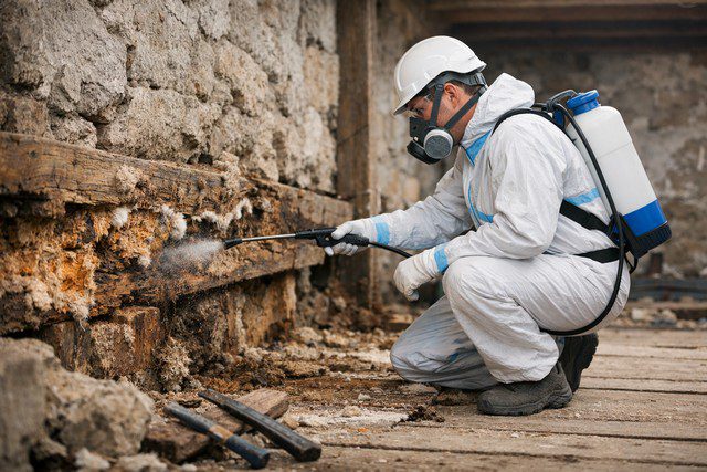 Traitement de la mérule dans un vieux bâtiment