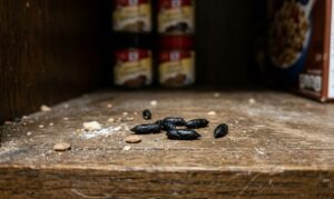 Crotte de souris fraiche