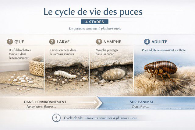 cycle de vie des puces