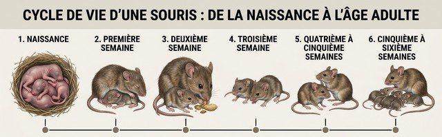 cycle de vie d'une souris