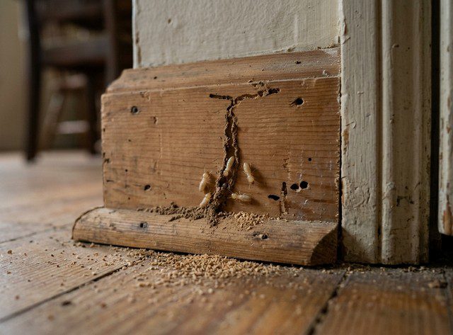 début infestation termite