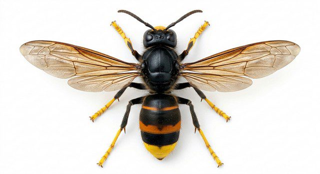 frelon asiatique vue de dos