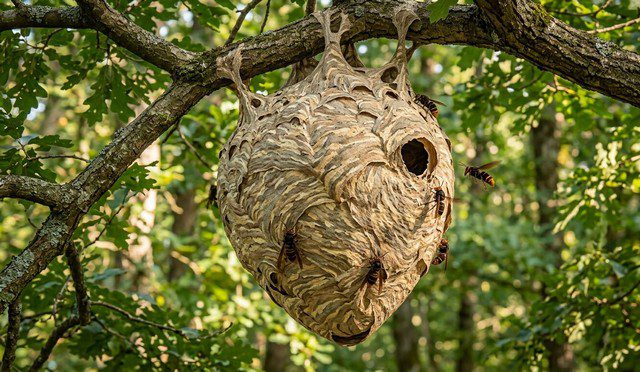 nid de Frelon asiatique