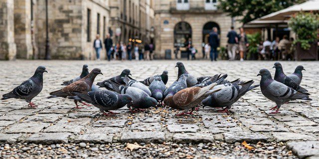 que mangent les pigeons