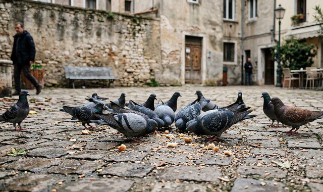 que mangent les pigeons