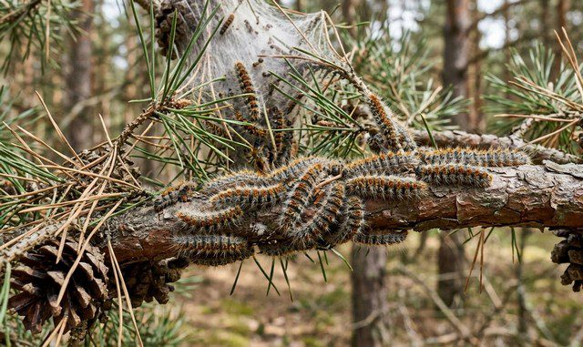 larve chenille processionnaire de pin