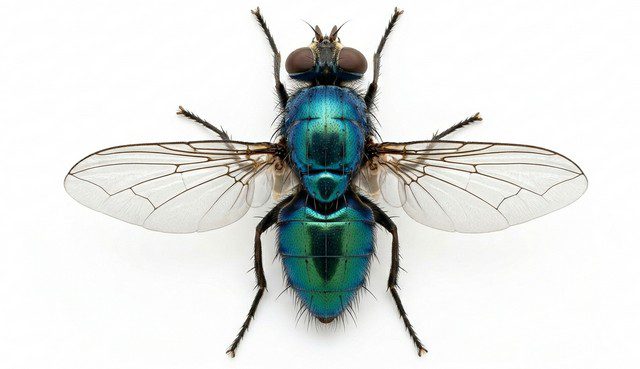 Mouche bleue ou verte