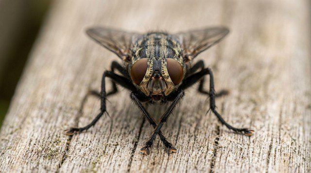 mouche qui frotte les pattes