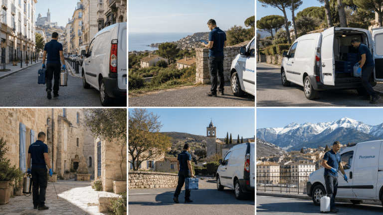 Techniciens présents dans les six départements de la région Provence-Alpes-Côte d’Azur