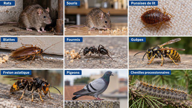 nuisibles courants dans les Pays de la de Loire