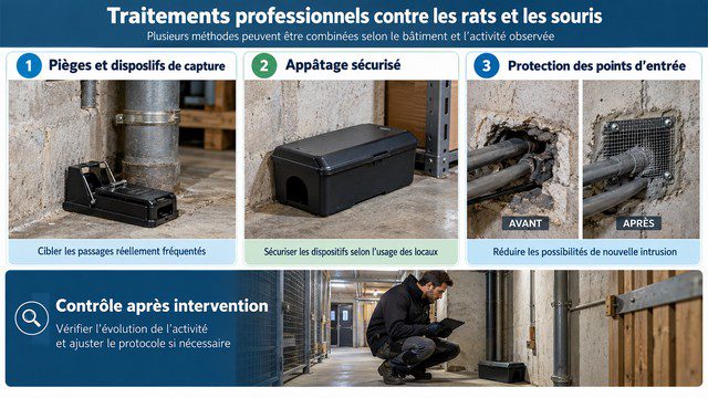 traitements professionnels contre les rats et les souris